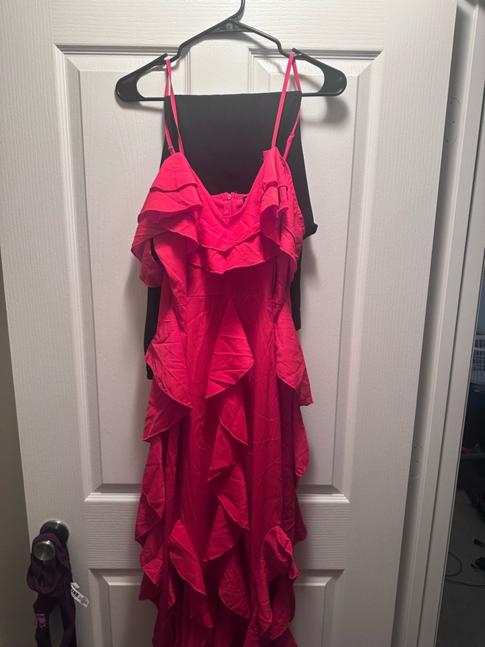 PLT Red Ruffled Off-Shoulder Maxi Dress - Picture 2 of 4